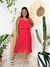 Blusa Cropped com Alças Largas Laise VERMELHO na internet