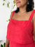 Blusa Cropped com Alças Largas Laise VERMELHO - comprar online