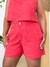 Bermuda Bolso Embutido e Elástico VERMELHO