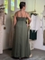 Vestido Longo de Botões na Frente VERDE MILITAR na internet