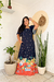 Vestido Longo Com Mangas ESTAMPA ARRAIÁ - comprar online