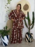 Vestido Kimono Viscose POÁ MARROM na internet
