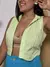 Blusa Sem Manga Abotoamento Frente VERDE GUACAMOLE - comprar online
