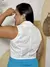 Blusa Sem Manga Abotoamento Frente BRANCA - CARU