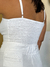 Cropped Com Recorte Busto e Lastex Costas BRANCO - CARU