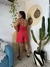 Combo Bermuda Colcha e Blusa Vermelha - CARU