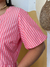 Blusa Bata Laço listra VERMELHA na internet