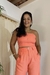 Cropped Faixa de Alça Finas ROSA PAPAIA