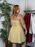 Vestido Curto Com Recorte AREIA
