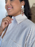 Maxi Camisa Com Botões Listra DOURADA - loja online