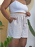 Short Pijama com Cadarço Listra DOURADA
