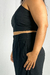 Calça pantalona prega frente PRETA - comprar online