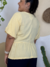 Blusa Bata Laços AMARELO MANTEIGA - CARU
