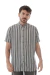 Camisa Mao Lino Bali de hombre símil lino negra