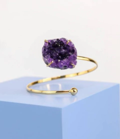 Bracelete Saturno - Ametista - Mundo Hertz Quântico