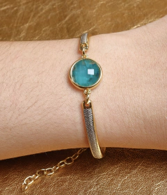 Pulseira Ajustável - Esmeralda