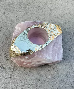 Porta Vela de Pedras - Ouro 18K - comprar online