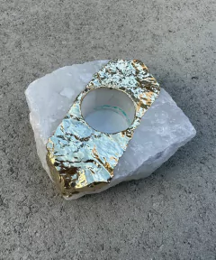 Imagem do Porta Vela de Pedras - Ouro 18K
