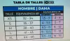TABLA DE TALLES SOX