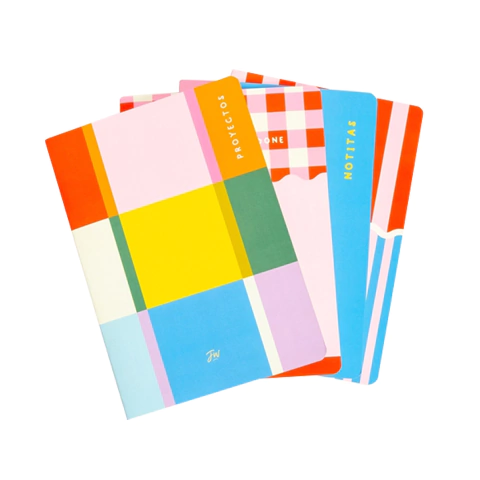 SET DE CUADERNOS FW 14 X 21- COLORBLOCK X4 - comprar online