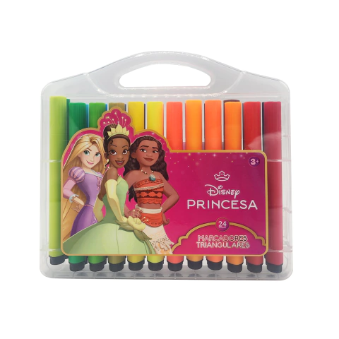 MARCADOR EZCO TRIANGULAR / VALIJA X 24 - PRINCESA - comprar online