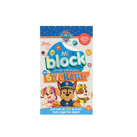 BLOCK VERTICE P/COLOREAR - PAW PATROL - comprar online