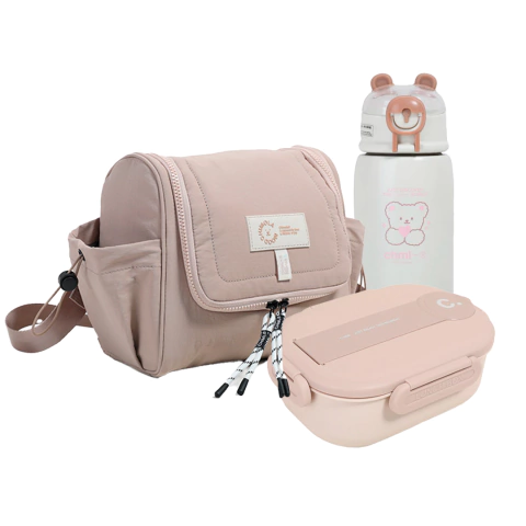 CHIMOLA COMBO MATERNAL BOLSO TERMICO + LUNCHERA + BOTELLA NUEVA LINEA