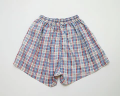 Short de baño Lightning Bolt Cuadrillé Celeste (NUEVO) - Corchito en el espacio