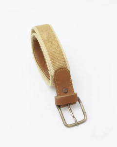 Cinturón beige con yute (NUEVO) - comprar online