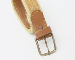 Cinturón beige con yute (NUEVO) en internet
