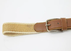 Cinturón beige con yute (NUEVO) - Corchito en el espacio