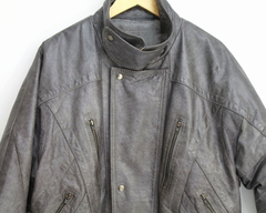 Campera de Cuero Gris (NUEVA) - comprar online