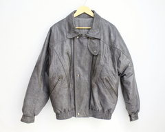 Campera de Cuero Gris (NUEVA) - Corchito en el espacio