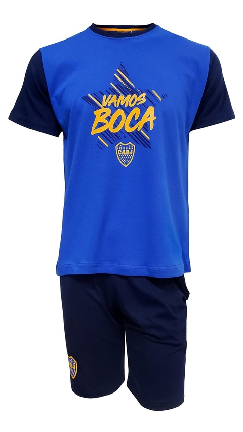 PIJAMA REMERA Y SHORT BOCA