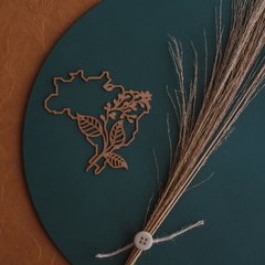 Aplique chipboard - Viagem - Brasil