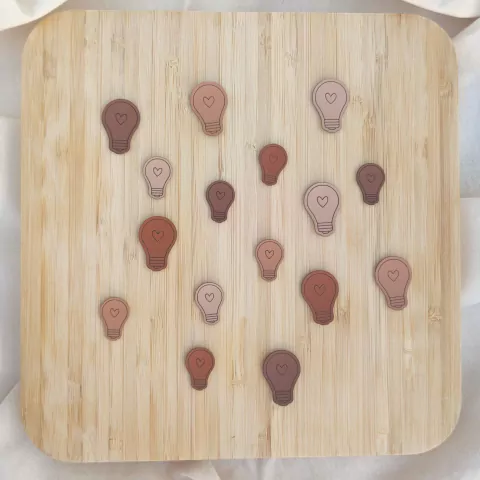 Aplique couro - Lâmpadas