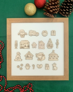 Aplique madeirinha - Vila de Natal