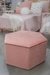 O1 Banqueta COLMENA rosa coral 50x53