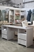 Linea RANURADA Escritorio gris perla 180cm