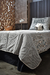 T2 Linea BEACH - Acolchado Twin BEACH II reversible grafito y gris perla - Loly Albasini