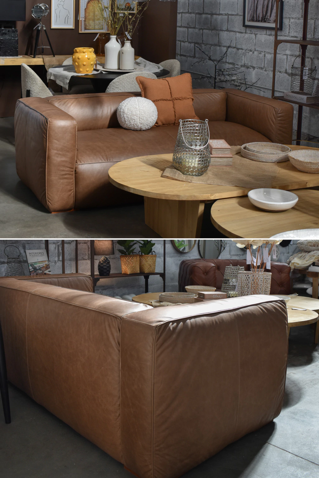 L8 Sofa CHELSEA de cuero 210x100x70
