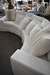 P1 Sofa PARIS curvo 380x97 dos módulos con funda, Set c/almohadones - Loly Albasini