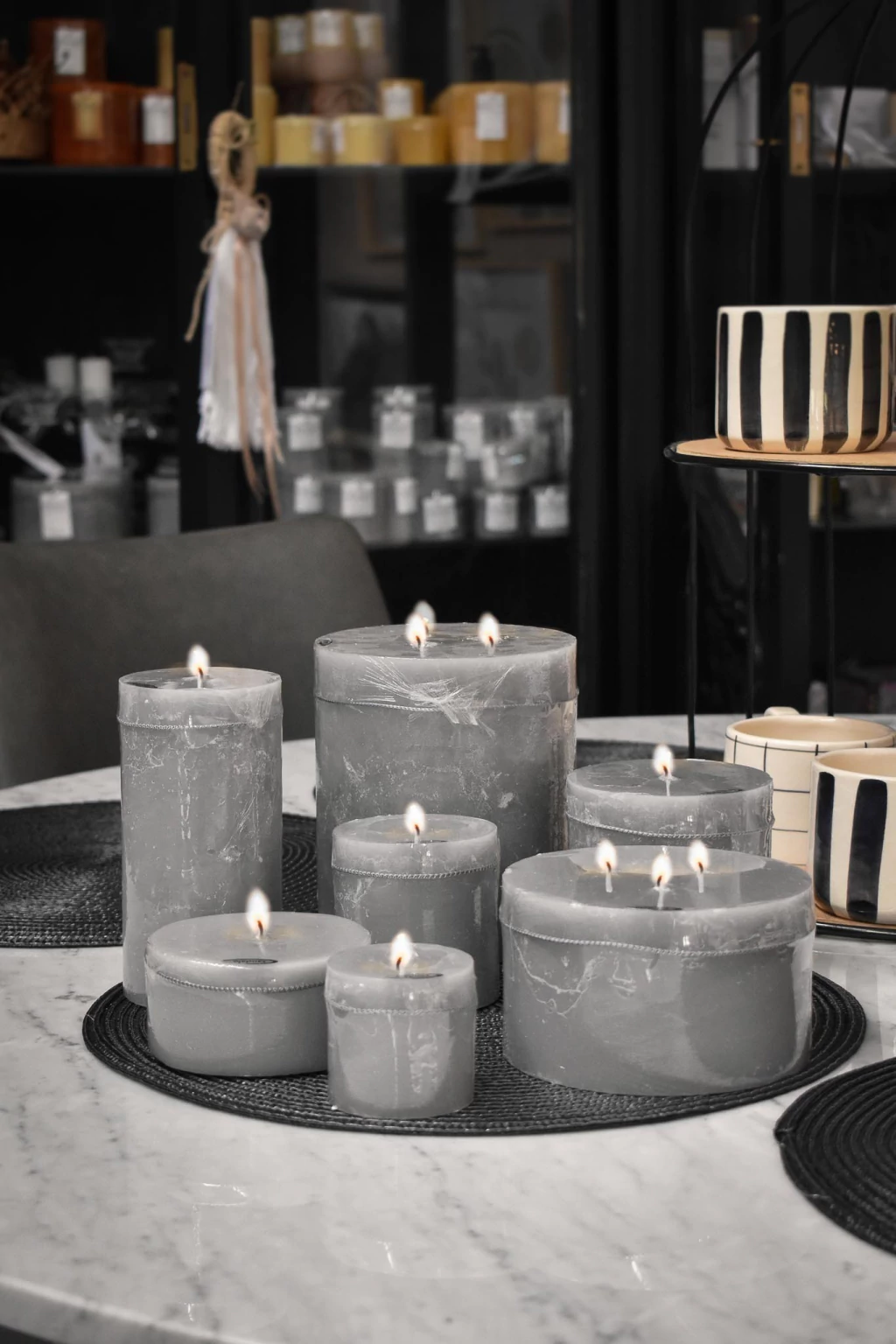 A1 Vela cilindrica gris