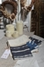 T2 Towell, toalla de toilette con aplicación azules