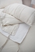 T2 Linea BEACH - Acolchado ST TROPEZ beige claro QUEEN con almohadones