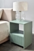 Linea RANURADA Mesa de Luz celadón 51cm