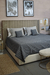 T2 Linea BEACH - Acolchado King MONTECARLO gris