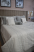 T2 Linea BEACH - Acolchado Queen ST TROPEZ GRIS - Loly Albasini