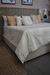 T2 Linea BEACH - Acolchado King canelón ST TROPEZ beige con almohadón