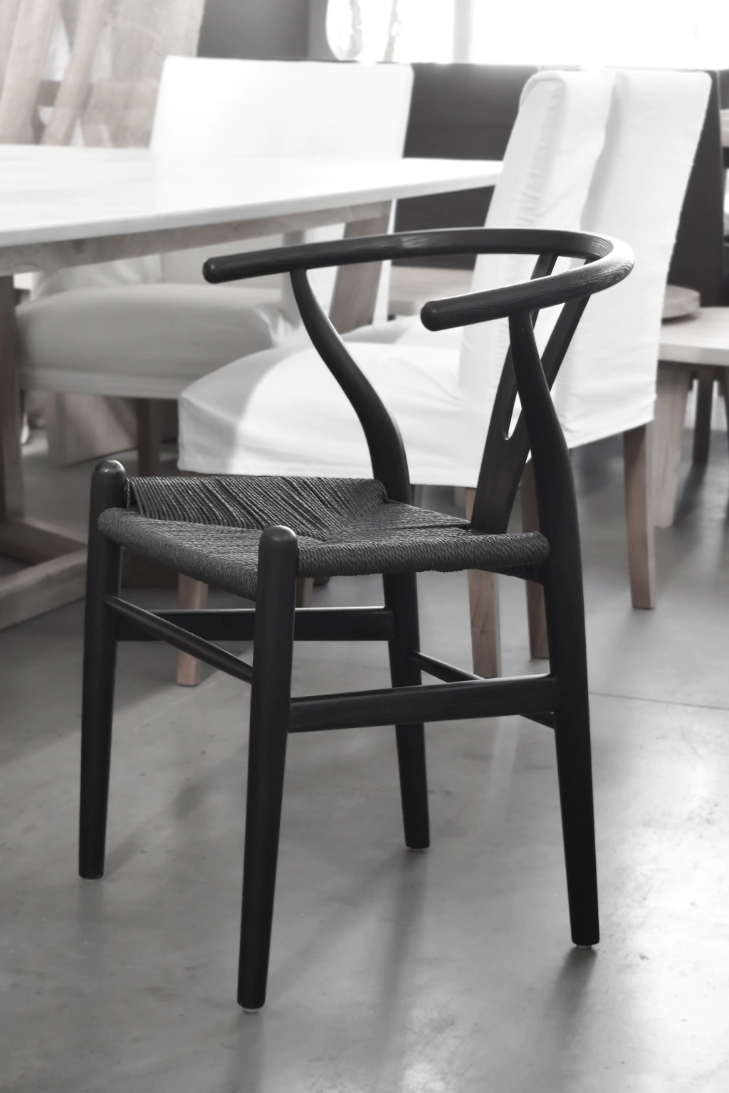 T4 Silla WISHBONE ANTIQUE 48x40x76